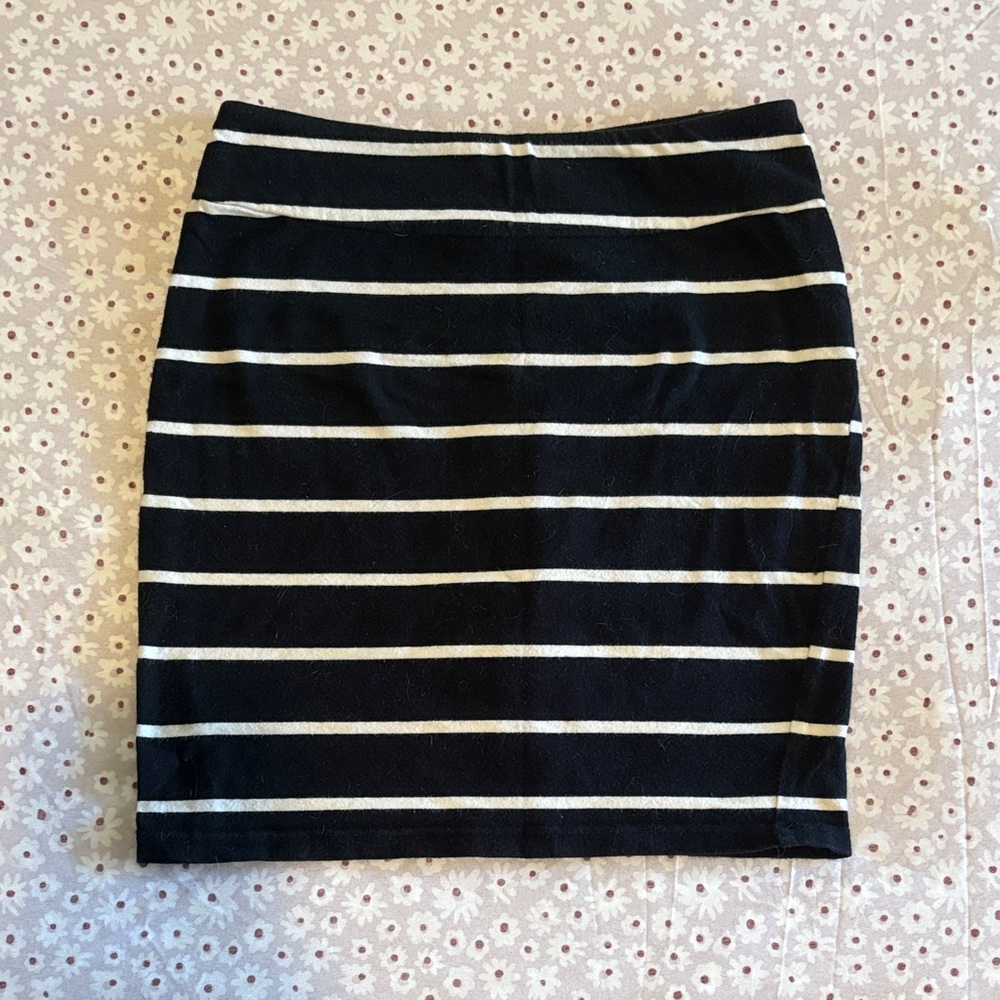 Striped Navy and White Women's Skirt